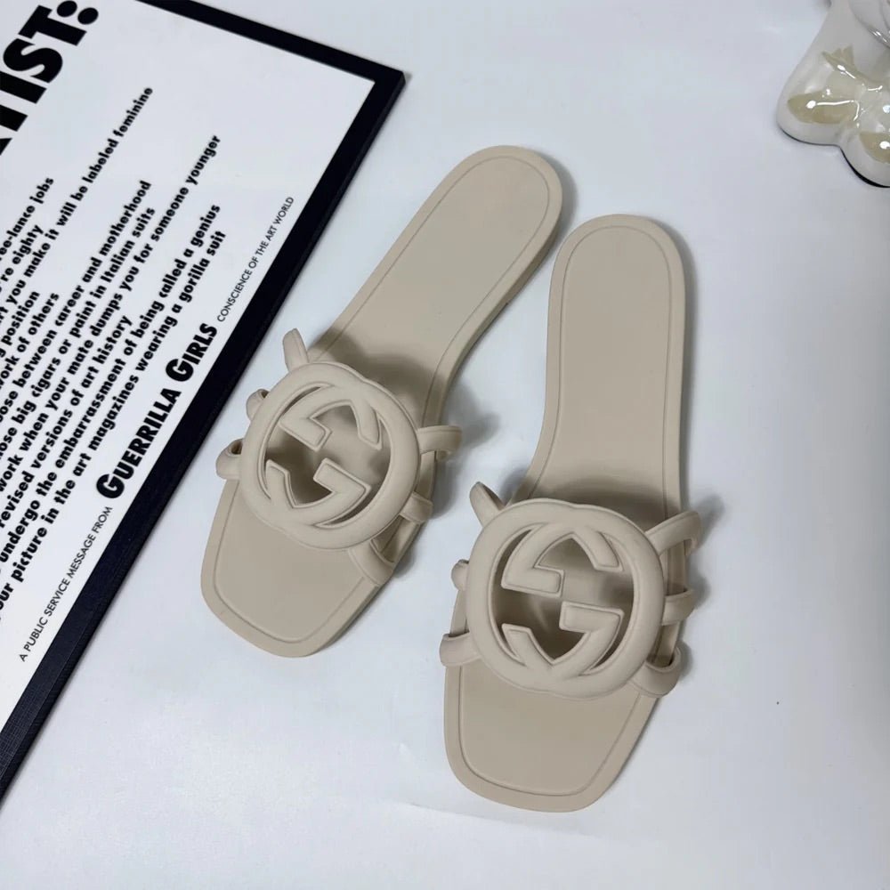 Interlocking G Cut - Out Slide Women Sandals - Sanvelier