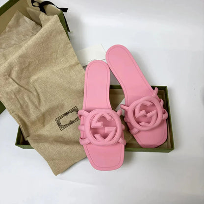 Interlocking G Cut - Out Slide Women Sandals - Sanvelier
