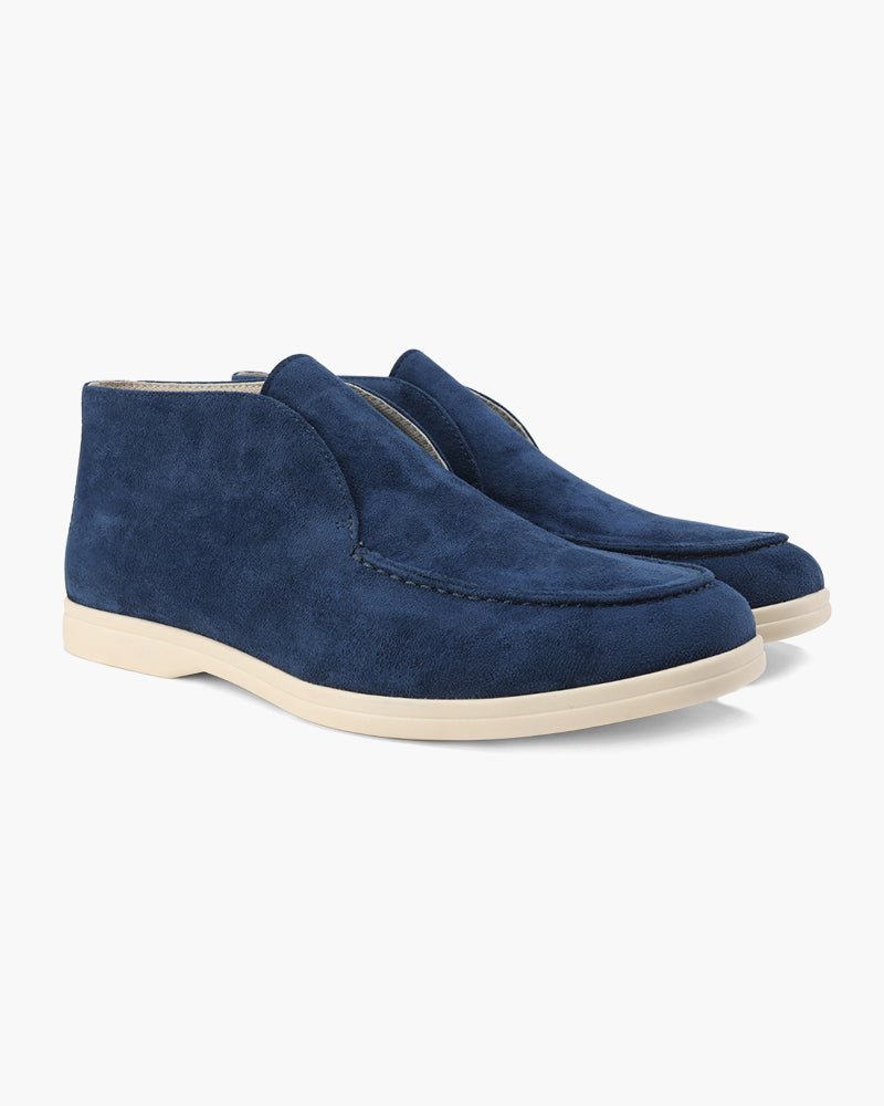 Old Money High Suede Loafers - Sanvelier