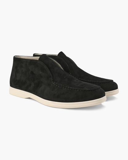 Old Money High Suede Loafers - Sanvelier